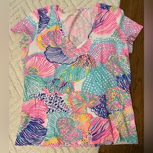 Lilly Pulitzer Print T-Shirt Size XL